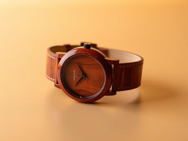 Elegant Red Sandalwood watch with a refined design.